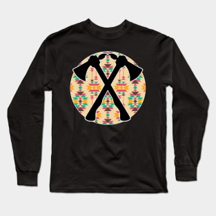 Tomahawk Pattern - 8 Long Sleeve T-Shirt